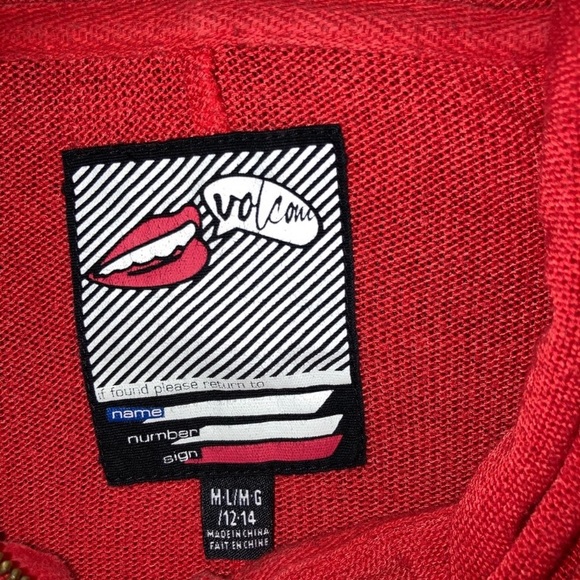 Women’s Volcom Short Sleeve Zip Up Sweat - Picture 2 of 2